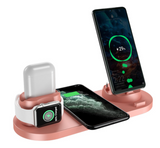 6 In 1 Wireless Fast Charging Stand