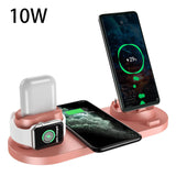 6 In 1 Wireless Fast Charging Stand